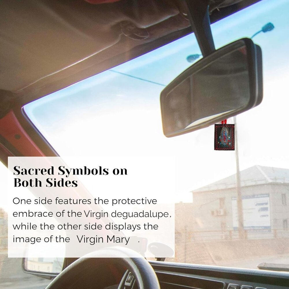 3 Pack Brown Escapulario De La Virgen Del Carmen, Green San Judas Tadeo Escapula - Picture 5 of 8